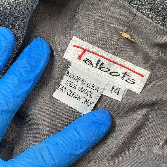 Talbot's Women's Classic Gray Wool Blazer Sz 12 14 - Picture 3 of 3